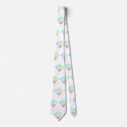 Cravate Tie Dyed Colors Tribal Stingray (Devant)
