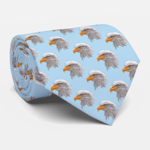 Cravate Tie Eagle Frenzy (Bleu Clair)