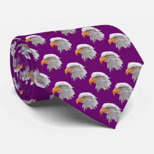 Cravate Tie Eagle Frenzy Double Face Imprimé (Fuschia)