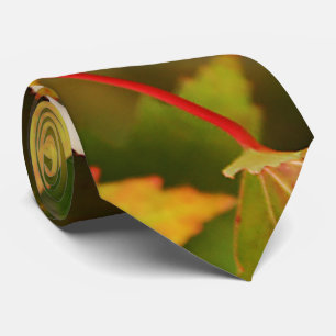 Cravate Tie Élégant et Moderne à Feuilles d'Automne