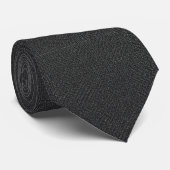 Cravate Tie en Charbon Tissé Profond (Roulé)