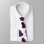 Cravate Tie en pierre de cristal d'améthyste (Attaché)
