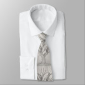 Cravate Tie Érable Argenté (Attaché)