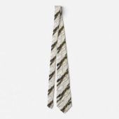 Cravate Tie Executive | Marbre Luxe B&W + Or (Dos)