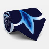Cravate tie fleur d'azure (Roulé)