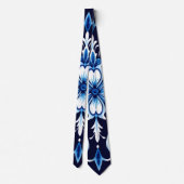 Cravate tie fleur d'azure (Dos)