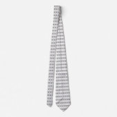 Cravate Tie Fleur-De-Lis White Small Pattern Adjusted (Dos)
