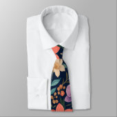 Cravate Tie Floral Luxe Minuit (Attaché)