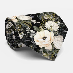 Cravate Tie floral pour occasion spéciale   Moderne et for