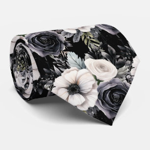 Cravate Tie floral pour occasion spéciale   Moderne et for