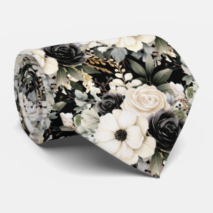 Cravate Tie floral pour occasion spéciale Moderne et for