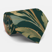Cravate Tie florale baroque de luxe (Roulé)