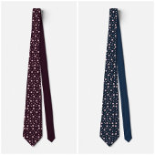 Cravate Tie géométrique hexagonal rose marine