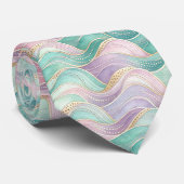 Cravate Tie Glam Couleurs Pastel Sirène (Roulé)