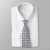 Cravate Tie Hare Frenzy Double Face Imprimé (Lilas) (Attaché)