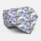 Cravate Tie Homme Perle Feuille d'Argent (Roulé)