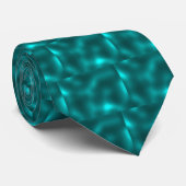 Cravate Tie Hommes Vert Turquoise Réfléchissant (Roulé)