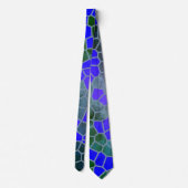 Cravate Tie imprimé abstrait à la mode tendance (Dos)