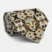 Cravate Tie Léopard Audacieux | Mode Masculine pour Hommes (Roulé)