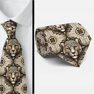 Cravate Tie Léopard Audacieux Mode Masculine pour Hommes