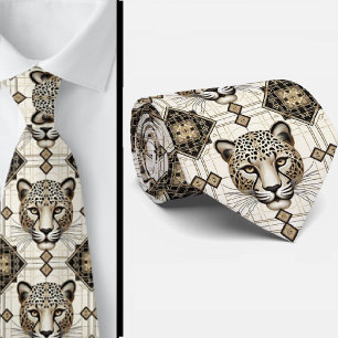 Cravate Tie Léopard Audacieux Mode Masculine pour Hommes