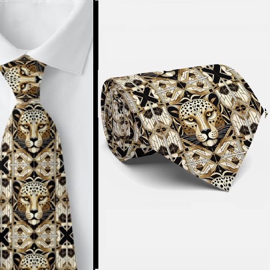 Cravate Tie Léopard Audacieux | Mode Masculine pour Hommes