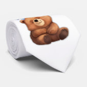 Cravate Tie : Merry & Bright (white) (Roulé)