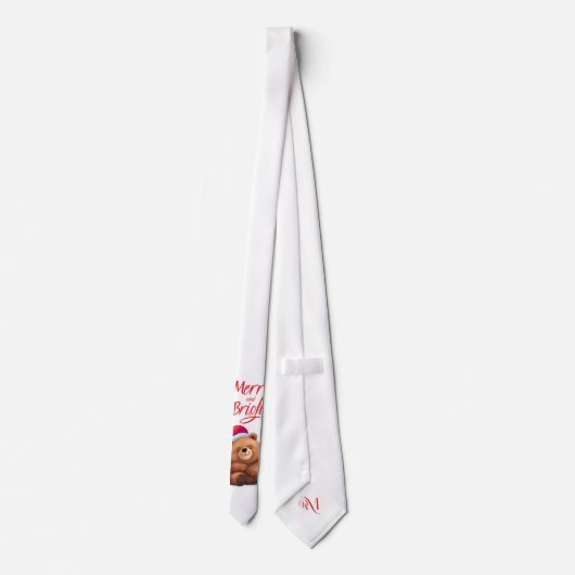 Cravate Tie : Merry & Bright (white) (Dos)