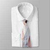 Cravate Tie Miss Caniche Rose  (Attaché)