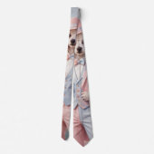 Cravate Tie Miss Caniche Rose  (Dos)