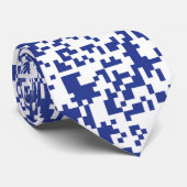 Cravate Tie moderne pour designer à motif pixel (Roulé)
