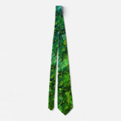 Cravate Tie musicale abstrait vert impression (Dos)
