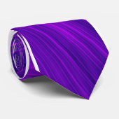 Cravate Tie noir violet (Roulé)