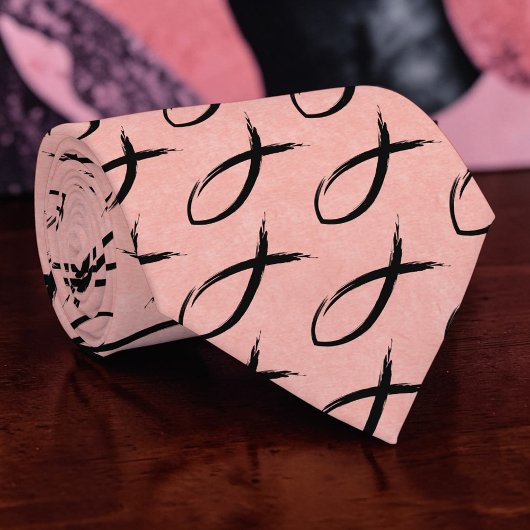 Cravate Tie personnalisé Christianisme Poisson Chrétien