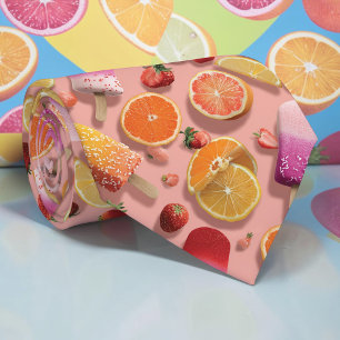 Cravate Tie personnalisé de fruits d'été saisonniers