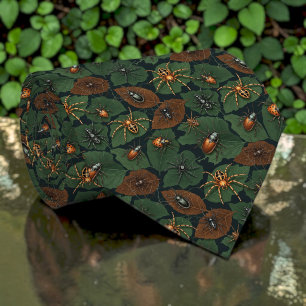 Cravate Tie personnalisé motif insecte et arachnide