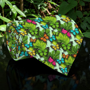 Cravate Tie personnalisé motif papillon