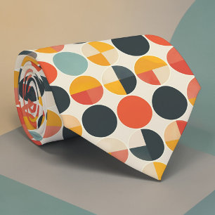 Cravate Tie personnalisé multi-couleurs géométrique abstra
