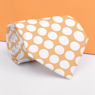 Cravate Tie personnalisé pois géants pêche