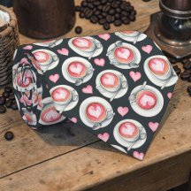 Tie personnalisé pour amateurs de café