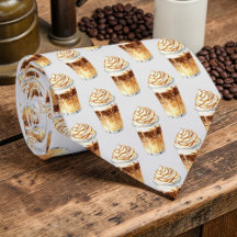 Tie personnalisé pour amateurs de café