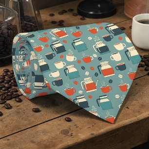 Cravate Tie personnalisé pour les amateurs de café au lait
