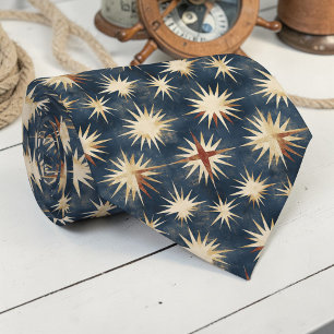 Cravate Tie personnalisé sur le thème nautique vintage