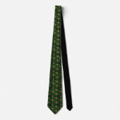 Cravate Tie personnalisé vert pour la Saint-Patrick (Devant)