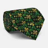 Cravate Tie personnalisé vert pour la Saint-Patrick (Roulé)