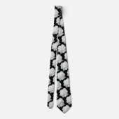 Cravate Tie Pétales de Rose Blanche (Dos)