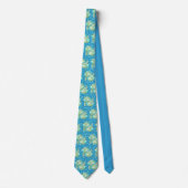 Cravate Tie Poisson Bleu (Devant)