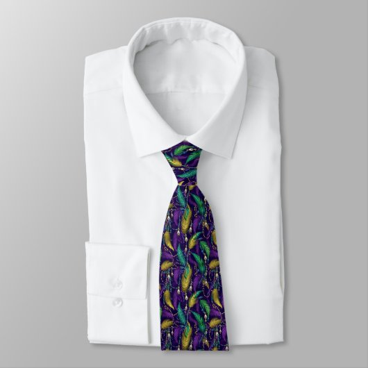 Cravate Tie pour homme Mardi Gras (Attaché)
