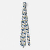 Cravate Tie pour homme | Nœud papillon floral pour mariage (Devant)