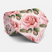 Cravate Tie pour homme | Nœud papillon floral pour mariage (Roulé)